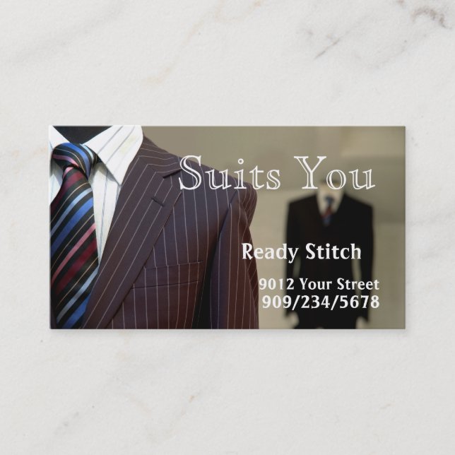 Tailor Business Card (Front)