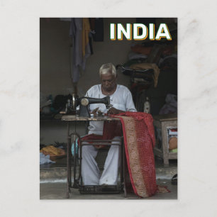 Tailor In Orachha, India Postcard