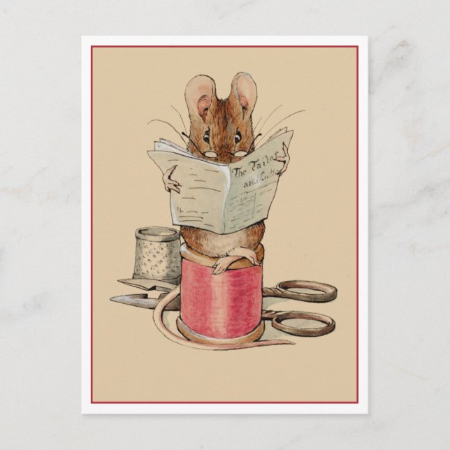 Tailor Mouse by Beatrix Potter Postcard (Front)