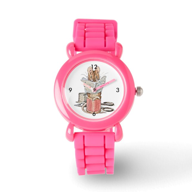 Tailor Mouse on Spool of Thread Watch (Front)