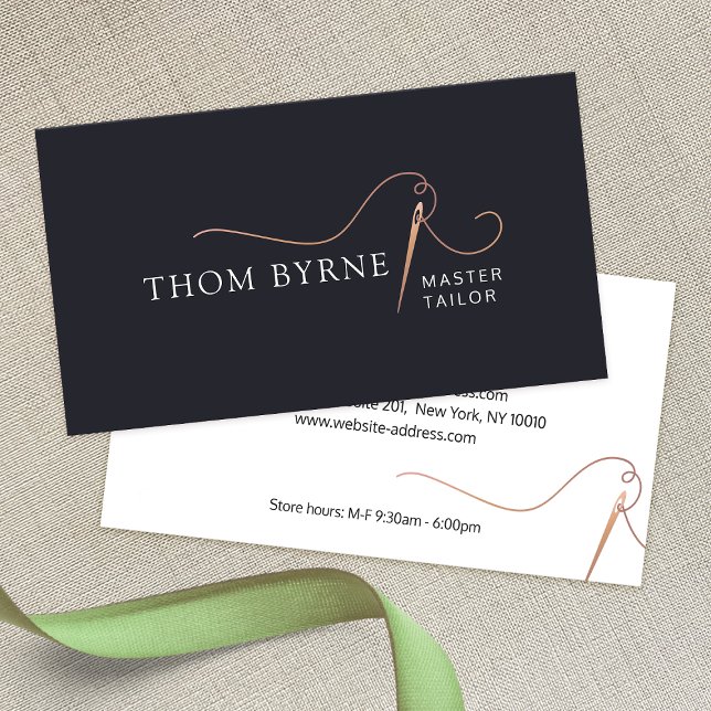 Tailor Needle and Thread Business Card (Creator Uploaded)