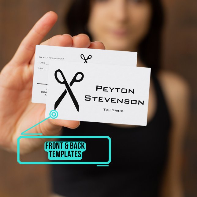 Tailor or Garment Maker Appointment Card (Please enjoy our business appointment card)