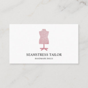 Tailor Seamstress Mannequin Dress Boutique Business Card