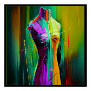 Tailor, Seamstress Poster Matching Business Card