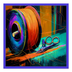 Tailor, Seamstress Poster Matching Business Card 