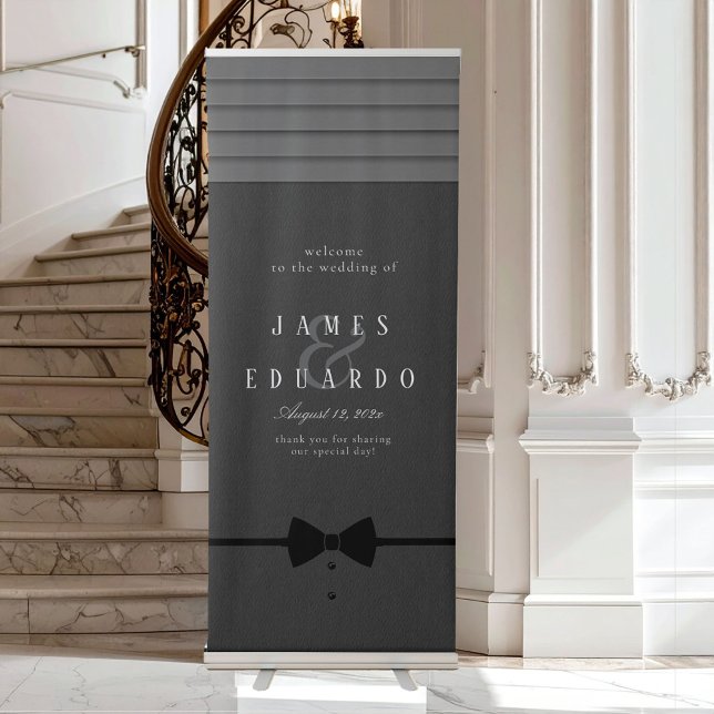 Tailored Black & White Wedding ID1090 Retractable Banner (Creator Uploaded)