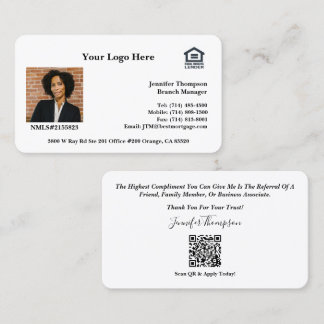 Tailored Business Cards for Realtors, Loan Officer