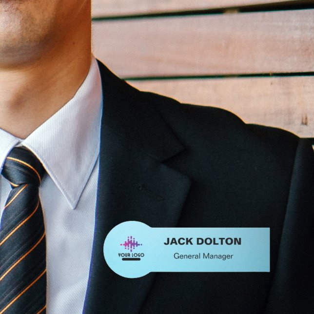 Tailored Employee Identification: Metallic Silver Name Tag (Creator Uploaded)