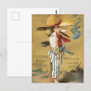 Tailoring, Cigars, & Children London Life Postcard