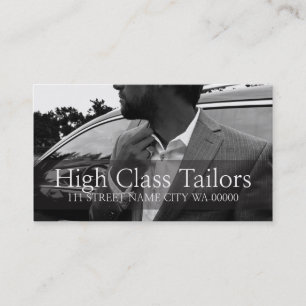 Tailors, Alterations, Dry Cleaners Business Card