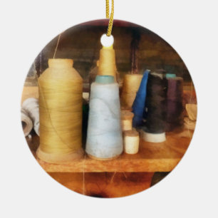 Tailor's Thread Ceramic Tree Decoration