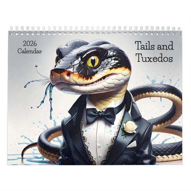 Tails and Tuxedos 2026 Calendar Classy Creatures (Cover)