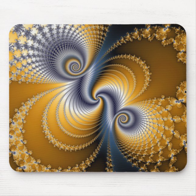 Tailspin - Fractal art Mouse Mat (Front)