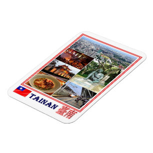 Tainan - Taiwan - Republic of China - Mosaic - Mag Magnet