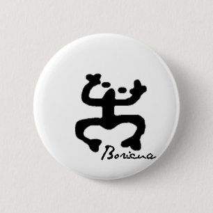 Taino Coqui 6 Cm Round Badge