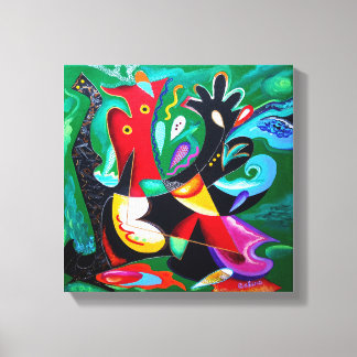 Taino Dance, Puerto Rico Art Canvas Print