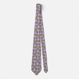 Taino Masks Tie lavender