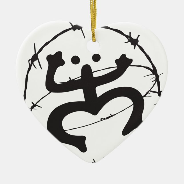 Taino Nativo Ceramic Tree Decoration (Front)