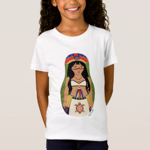 Taíno of Boriken, Puerto Rican Matryoshka Girls' T-Shirt