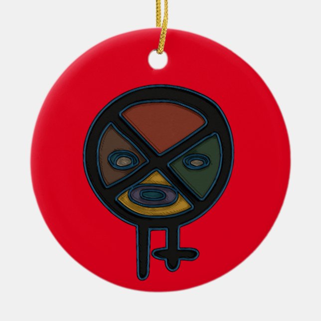 Taino Symbol Ornament (Front)