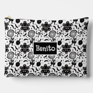 Taino Symbols Puerto Rico Culture Accessory Pouch