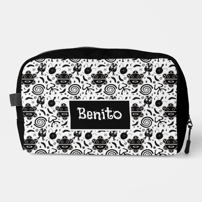 Taino Symbols Puerto Rico Culture Dopp Kit (Front)