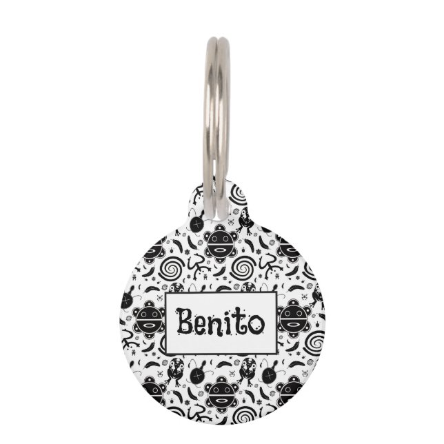 Taino Symbols Puerto Rico Culture Pet Tag (Front)