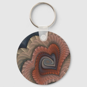 Tainted Love Abstract Heart Key Ring