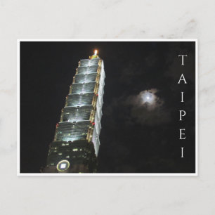 taipei 101 night postcard