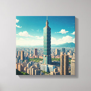 Taipei 101 Taiwan Canvas Print