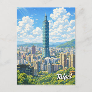Taipei 101 Taiwan Postcard