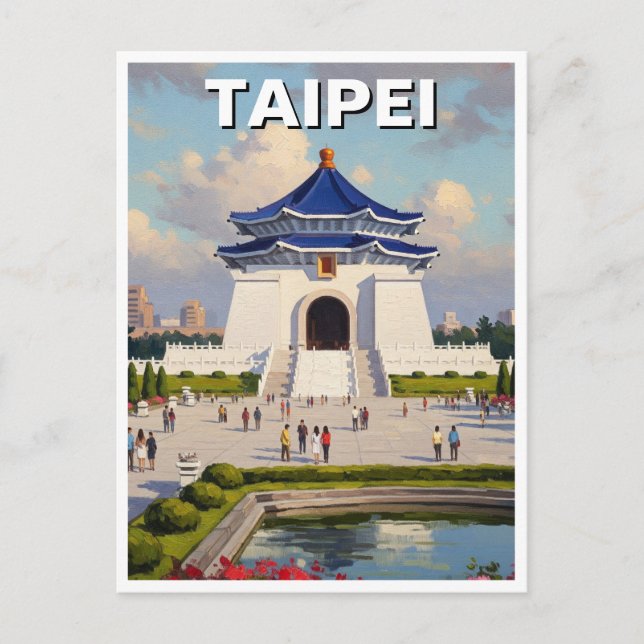 Taipei CKS memorial Taiwan Postcard (Front)