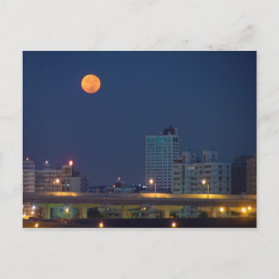 Taipei Night Moon Postcard
