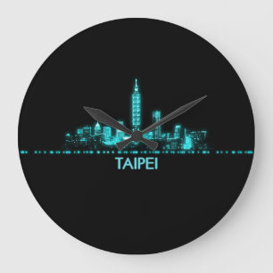 Taipei Skyline Large Clock