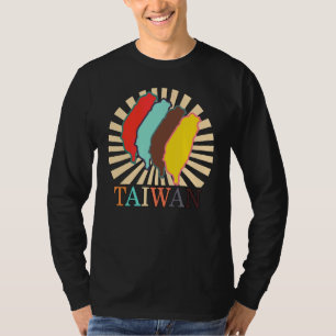 Taipei Taiwan Map Chinese Taiwanese Country Free V T-Shirt