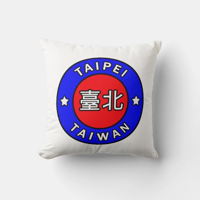 Taipei Taiwan pillow (Front)