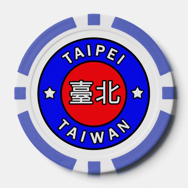 Taipei Taiwan Poker Chips (Front)