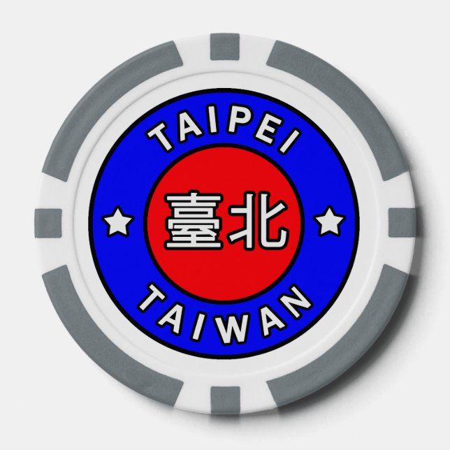 Taipei Taiwan Poker Chips (Front)