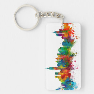 Taipei Taiwan Skyline Key Ring