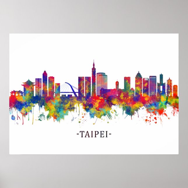 Taipei Taiwan Skyline Poster (Front)