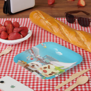 Taipei Ximen Red House: Iron T. & Smile Pup Paper Plate