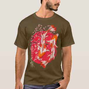 Taisho Sanke Koi Cherry Blossom Sakura Japanese Ko T-Shirt