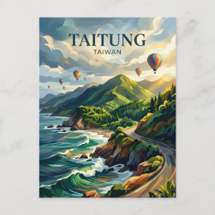 Taitung City Taiwan Postcard