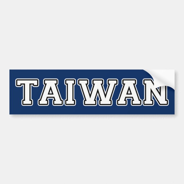 Taiwan Bumper Sticker (Front)
