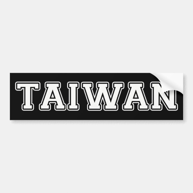 Taiwan Bumper Sticker (Front)