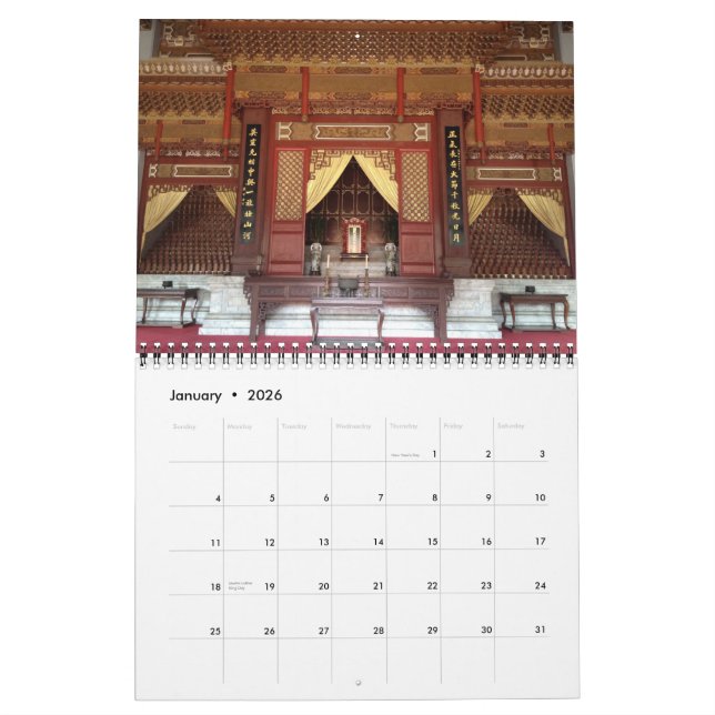 Taiwan Calendar (Jan 2026)