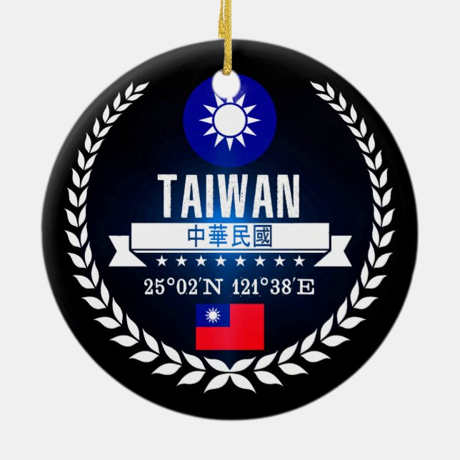 Taiwan Ceramic Tree Decoration (Back)