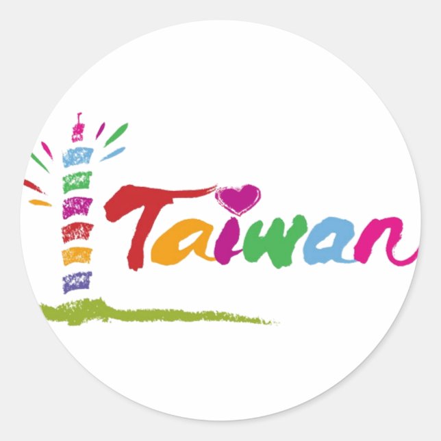 Taiwan Classic Round Sticker (Front)
