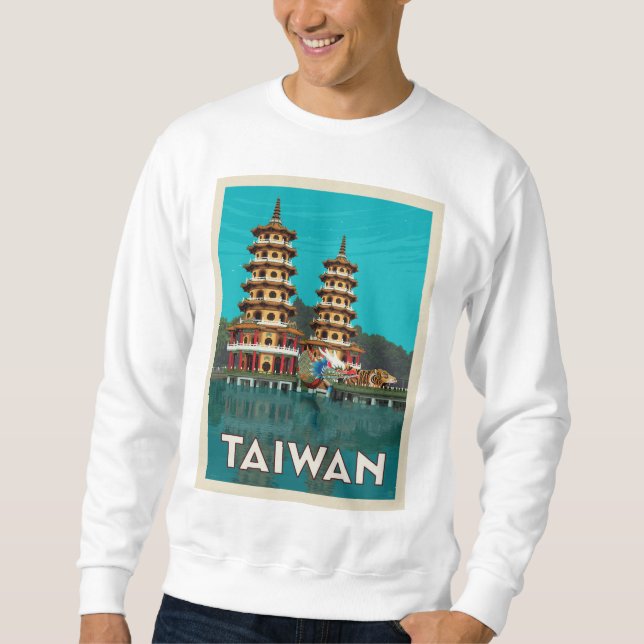 Taiwan | Dragon And Tiger Pagodas Sweatshirt (Front)