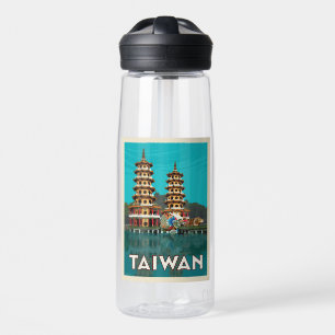 Taiwan   Dragon And Tiger Pagodas Water Bottle